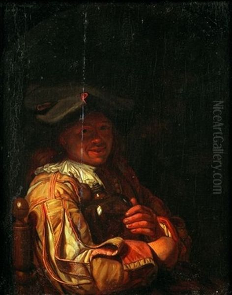 Portrait D'homme Tenant Un Flacon - view 1