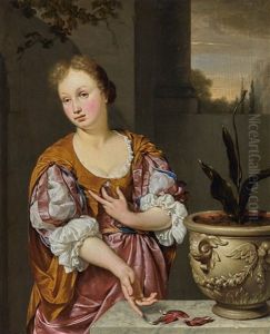 Doctor Tending A Swooning Girl by Jan Van Mieris