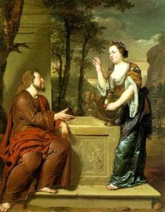 Christ And The Woman Of Samaria by Jan Van Mieris