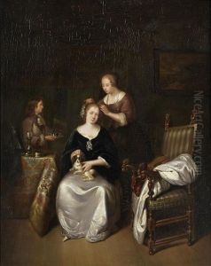 A Lady At Her Toilette by Willem Van Mieris Leiden