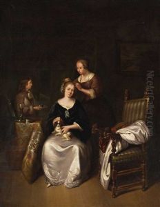 Lady At Her Toilet by Willem Van Mieris Leiden