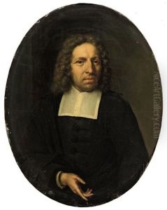 Portrait Of A Gentleman In A Black Costume With A White Collar Portrait Of A Gentleman In A Black Costume With A White Collar