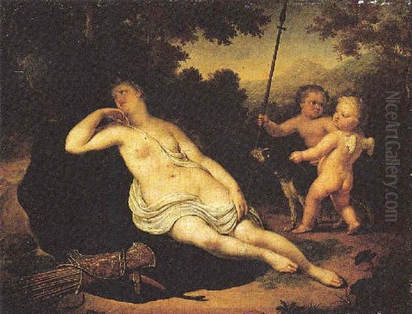 Diana Resting In A Landscape - view 1