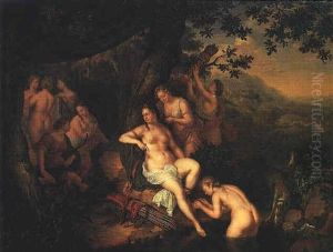 Le Repos De Diane Et De Ses Nymphes by Willem Van Mieris Leiden