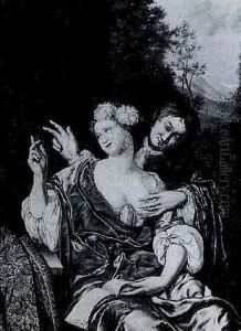 An Amorous Couple by Willem Van Mieris Leiden