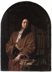 Portrait Of A Gentleman In A Library