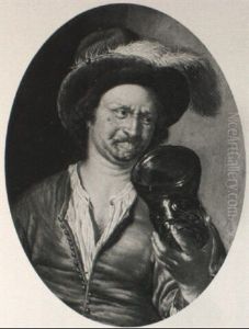 A Man Holding A Roemer A Man Holding A Roemer