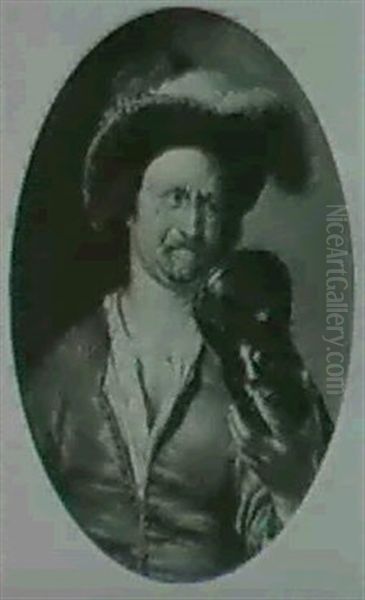 A Man Drinking From A Roemer - view 1