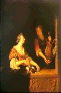 La Marchande De Volailles & La Grappe De Raisin by Willem Van Mieris Leiden
