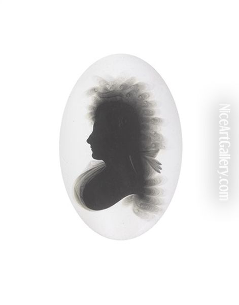 Bust-length Silhouettes Portraying The Very Reverend George Stevenson, Dean Of Killaloe And Kilfenora, County Clare (d.1825) And Mrs Lydia Stevenson Nee Thackeray (1764-1857): The Former (pair) - view 1