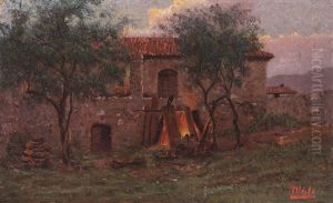 Conac De La Marginea Sibiului by Frigyes Friedrich Miess