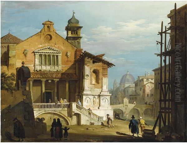 Vue Imaginaire D'une Place A Venise - view 1