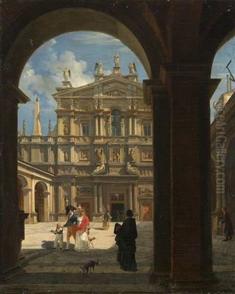 Atrio E Facciata Della Chiesa Di Santa Maria Presso San Celso A Milano - view 1