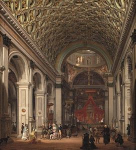 Interno Della Chiesa Di Santa Maria Presso San Celso A Milano