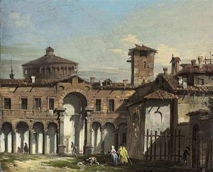 A View Of Milan, With The Drum And The Cupola Of Santa Maria Delle Grazie by Giovanni Migliara