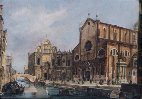 Vue Du Campo San Giovanni E Paolo Avec La Facade De La Scuola Di San Marco - view 1