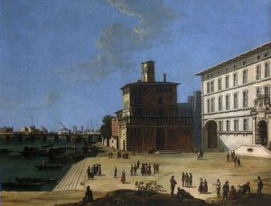 Vue D'une Ville De L'italie Du Nord