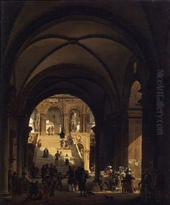 The Scala Dei Giganti, Palazzo Ducale, Venice by Giovanni Migliara
