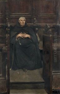 Portrait D'eclesiastique by Vincenzo Migliaro