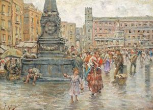 Piazza Del Mercato by Vincenzo Migliaro