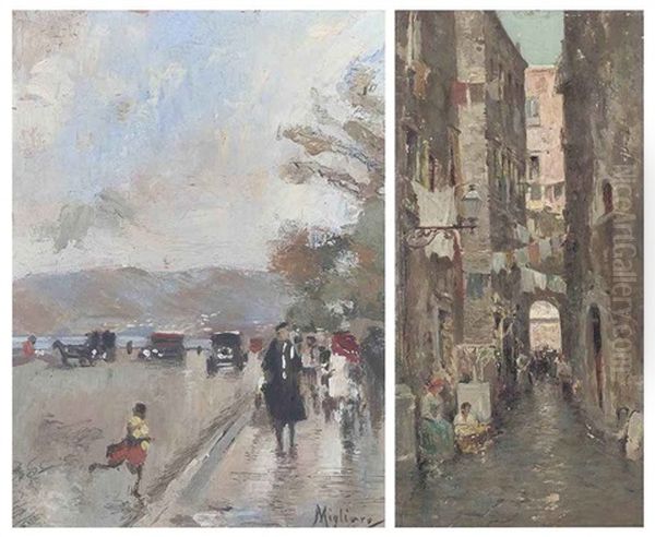 A Street On The Neapolitan Coast (+ A Street In Naples; 2 Works) - view 1