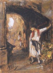La Fioraia by Vincenzo Migliaro