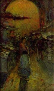 Figurer I Motljus by Vincenzo Migliaro