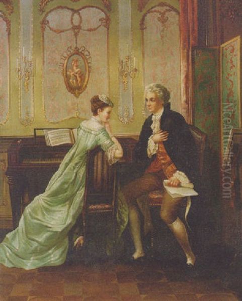 A Courting Couple - view 1