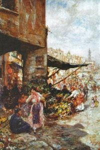 Escena De Mercado by Vincenzo Migliaro