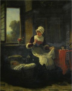 Woman Sewing