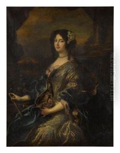 Portrait Of A Lady, Three-quarter Length by Pierre Mignard