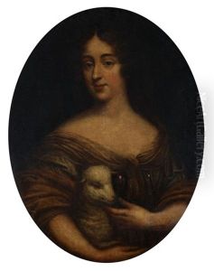Portret Kobiety Z Barankiem (krolowa Maria Kazimiera Sobieska?), 1670 - 1680 by Pierre Mignard