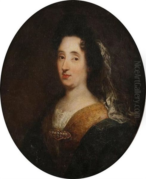Portrait De Dame A La Broche - view 1
