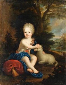 Portrait D'enfant En Berger by Pierre Mignard