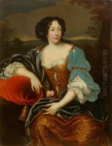 Portrait Of Madame De Montespan (1640-1707) by Pierre Mignard