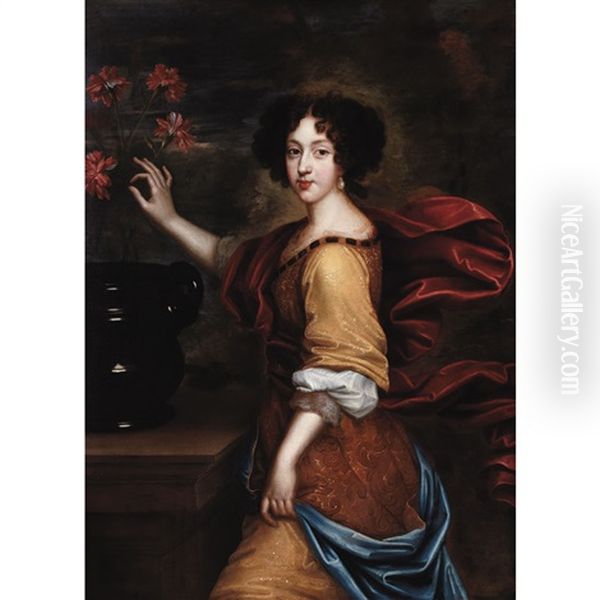 Portrait Of A Lady With A Jardiniere - view 1