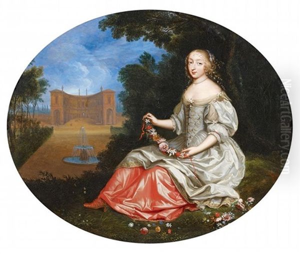 Dame In Parklandschaft - view 1