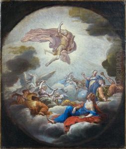 Apollon Et Les Muses by Pierre Mignard