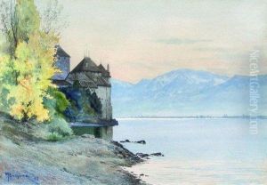 Le Chateau De Chillon, Le Lac Leman Le Chateau De Chillon, Le Lac Leman