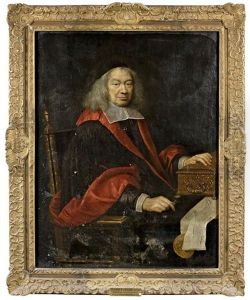 Portrait D'etienne Iii, Marquis D'aligre (1592-1677) (garde Des Sceaux, 1672-1674, Chancelier Et Garde Des Sceaux, 1674-1677) by Pierre Mignard