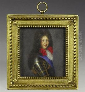 Portrait Du Roi Louis Xiv En Cuirasse Et Grand Cordon Bleu