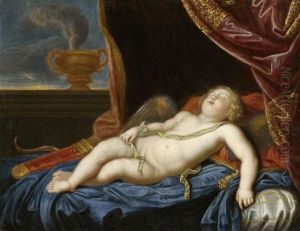 Schlafender Amor by Pierre Mignard