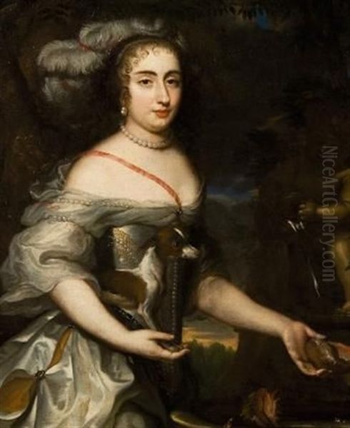 Portrait Of Louise De Valliere, Mistress Of Louis Xiv - view 1