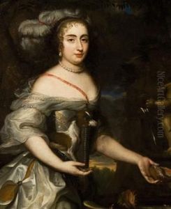 Portrait Of Louise De Valliere, Mistress Of Louis Xiv by Pierre Mignard