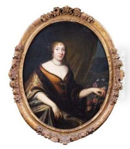 Portrait De Marie De Rabutin-chantal, Marquise De Sevigne by Pierre Mignard