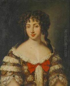 Portrait Of A Lady With Curled Locks