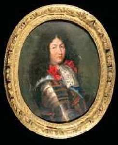 Portrait De Louis Xiv En Armure by Pierre Mignard