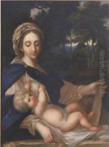 The Madonna And Child by Pierre Mignard