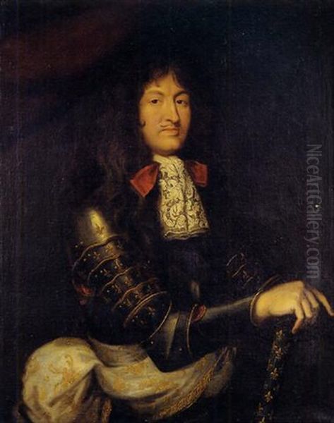 Portrait Du Roi Louis Xiv En Armure - view 1