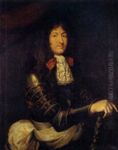 Portrait Du Roi Louis Xiv En Armure by Pierre Mignard